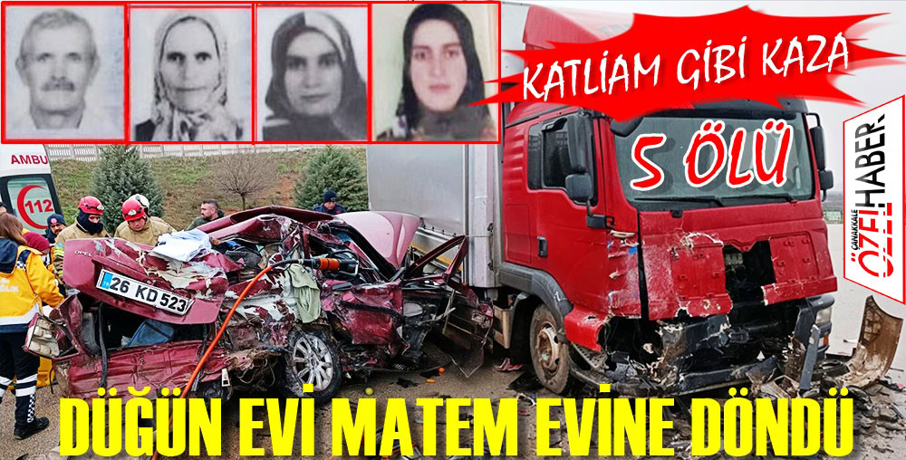 AYNI AİLEDEN 5 KİŞİ HAYATINI KAYBETTİ..!