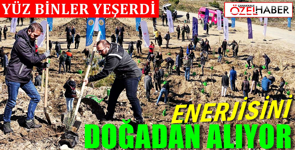 RÜZGARI BİÇİYOR, TOPRAĞI EKİYORLAR..!