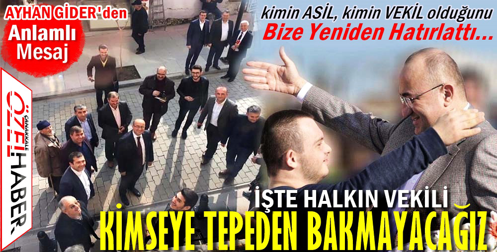 MİLLET BAŞIMIZIN TACI, BİZ TEPEDEN BAKAMAYIZ..!
