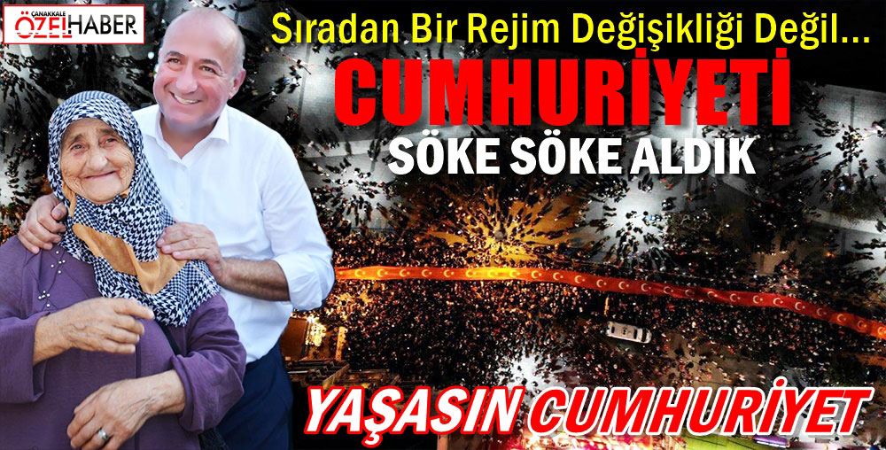 SALONLARDA DEĞİL CUMHUR İLE MEYDANLARDA KUTLADI..!
