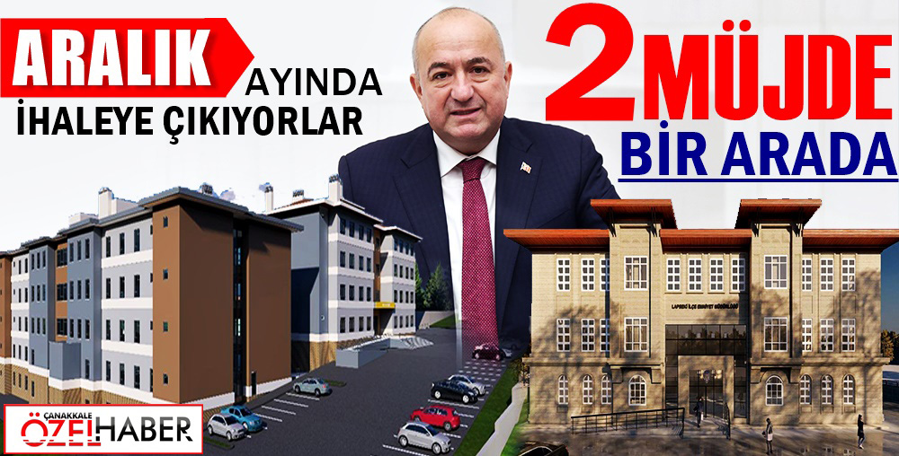 İKİ YENİ YATIRIM İÇİN DÜĞMEYE BASILDI..!