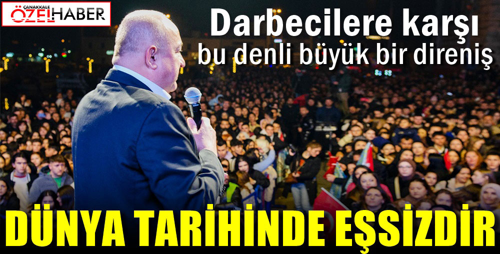 15 TEMMUZ, ÇANAKKALE ZAFERİNİ UNUTANLARA BİR DERS OLDU..!