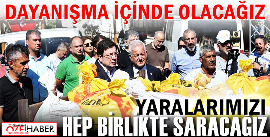 BELEDİYEDEN YANGINZEDE ÜRETİCİLERE DESTEK..!