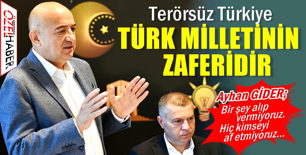 GİDER İLE MADDE MADDE TERÖRSÜZ TÜRKİYE..!