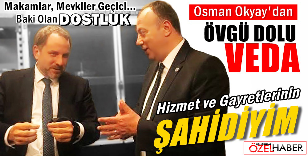 TAKDİRLİK HİZMETLERİNİZ İÇİN TEŞEKKÜRLER..!