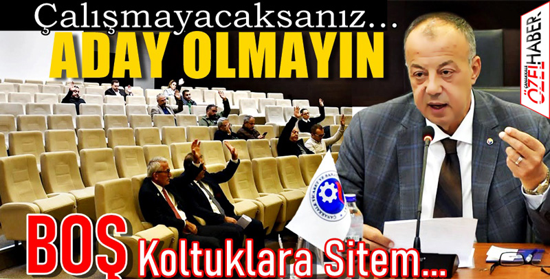 SEÇİMDE KOŞTURAN ÇOK, TOPLANTILARA KATILAN YOK..!